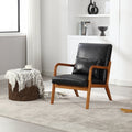 Chair, Modern Accent Chair, Solid Wood Padding Lounge Armchairs With One
