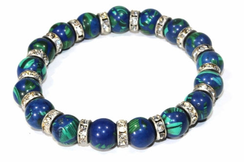 Bracelet, Yoga Sparkle Medley Of Round Agate Stone