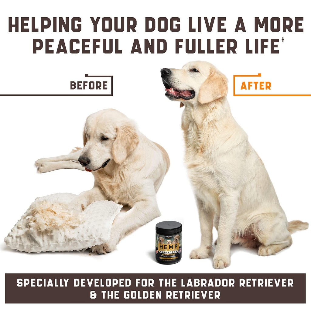 Dog Chews, Calming Chews for Dogs with Valerian Root and Hemp Oil   Aid