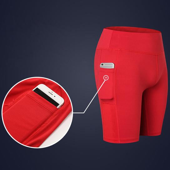 Women's Yoga, All Seasons Yoga Shorts Stretchable With Phone Pocket