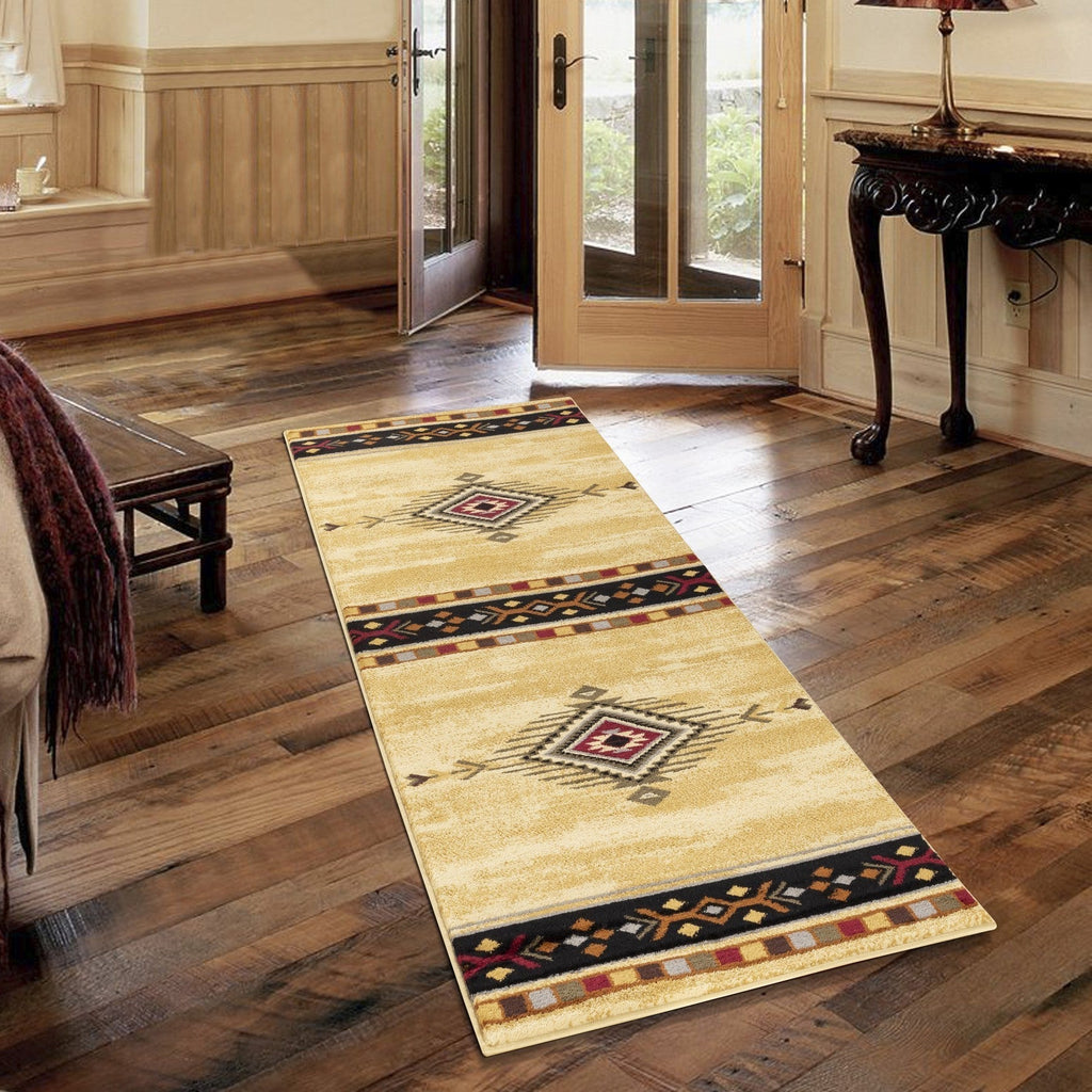 Rug, Tribe Cream 2 ft. x 3 ft. Southwest Area Rug