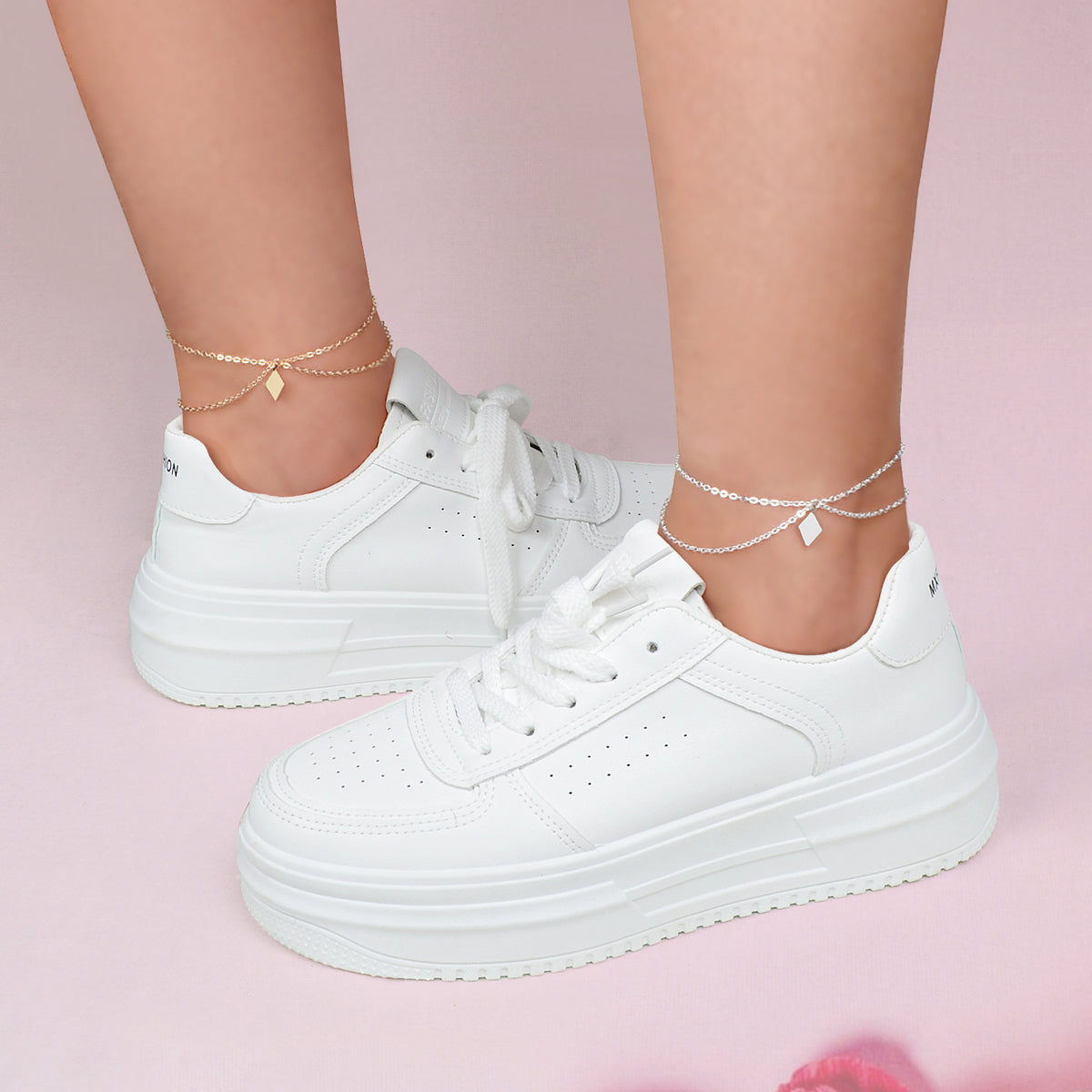 Anklets, 2pcs Valentine's Gift Layered Anklets Matching Couple Best Friend Foot