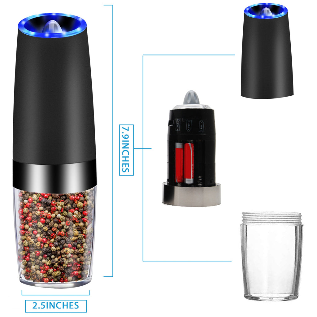 Grinder, Electric Gravity Sensor Automatic Pepper Grinder Kitchen Tools
