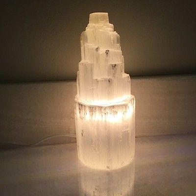 Lamp, Selenite Skyscraper Lamp Small Prime
