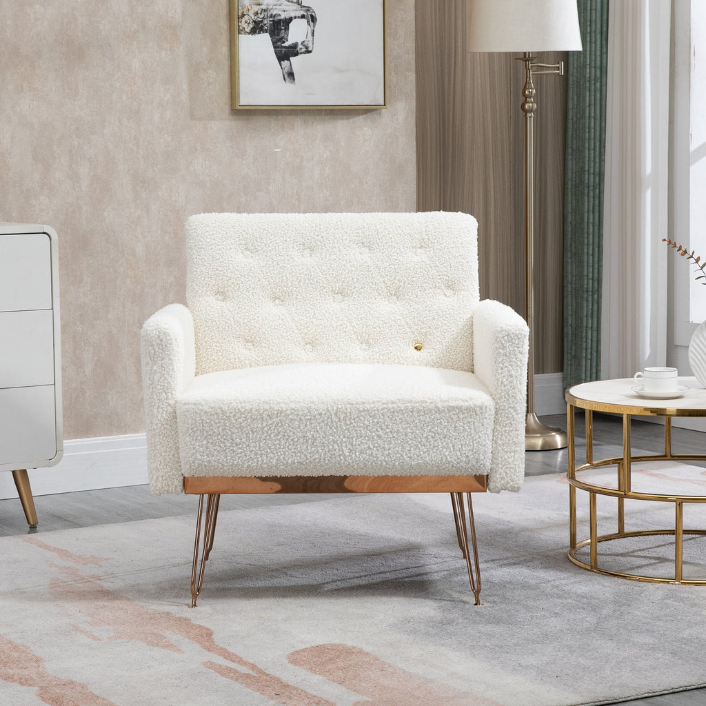 Chair, Armchair Single Sofa Modern Tufted Upholstered Side Reading Chairs