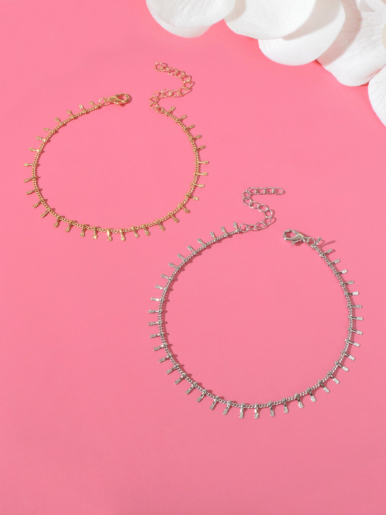 Anklets, 2pcs Valentine's Day Gift Beach Anklets Matching Couple Best Friend