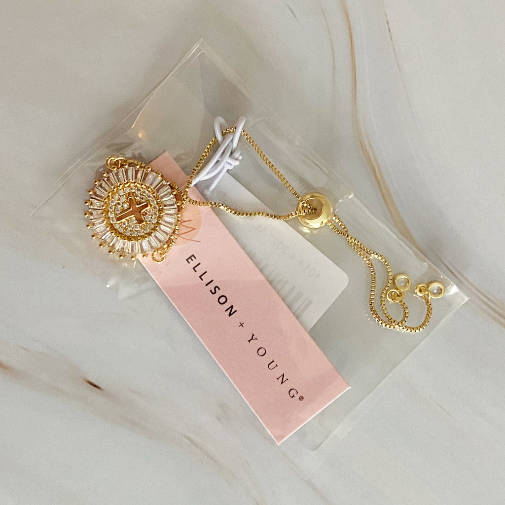 Bracelet, Mesmerized By The Cross Slide Bracelet