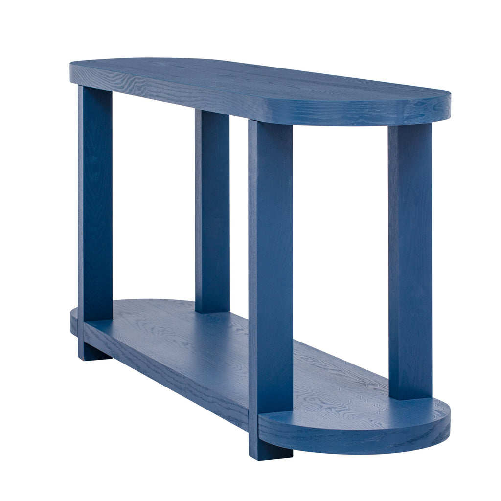 Table, Modern Minimalist Ash Veneer Entryway Table with Streamlined Desktop