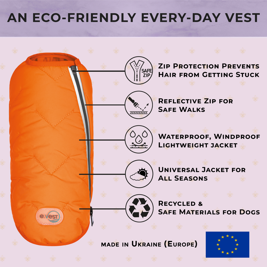Dog, Sustainable Eco-Friendly Dog Jacket / Vest - Made in Ukraine