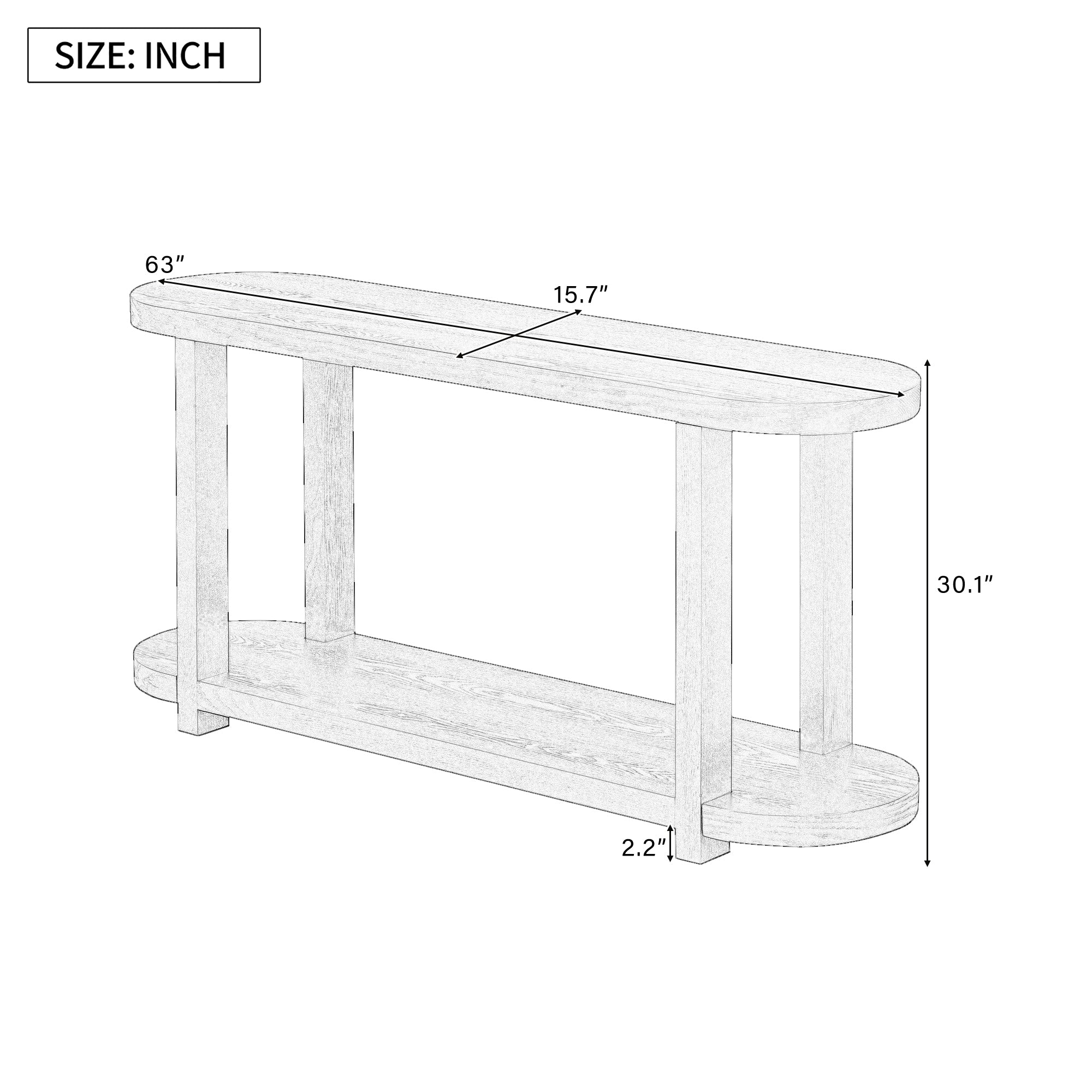 Table, Modern Minimalist Ash Veneer Entryway Table with Streamlined Desktop