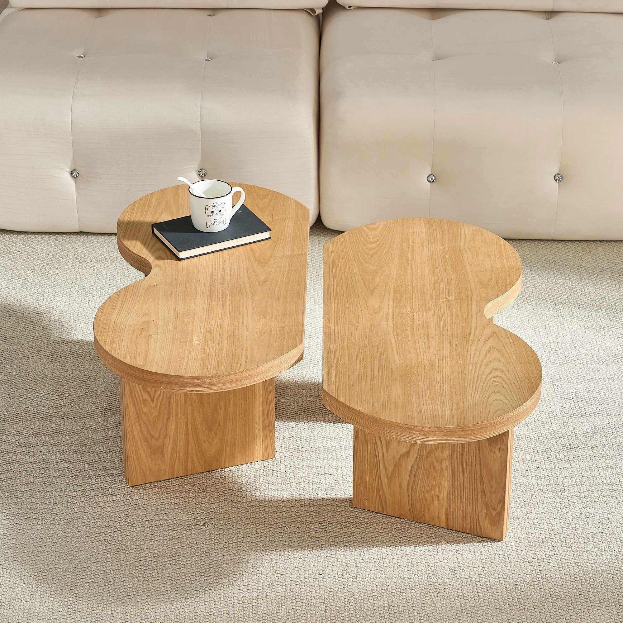 Table, Modern Butterfly MDF Coffee Table, Used In Living Rooms, Bedrooms,