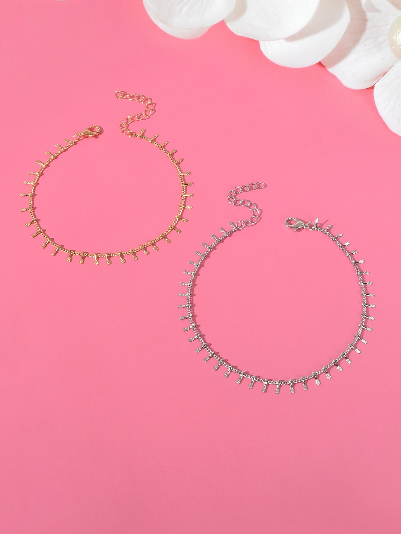 Anklets, 2pcs Valentine's Day Gift Beach Anklets Matching Couple Best Friend