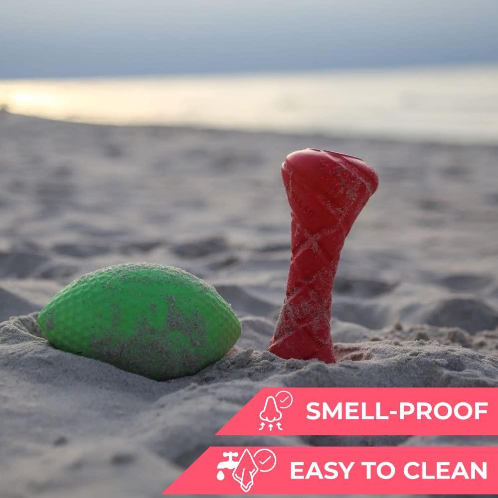 Dog Toy, Dumbbell Dog Fetch Toy   Outdoor Barbell Dog Toy for Small Medium and