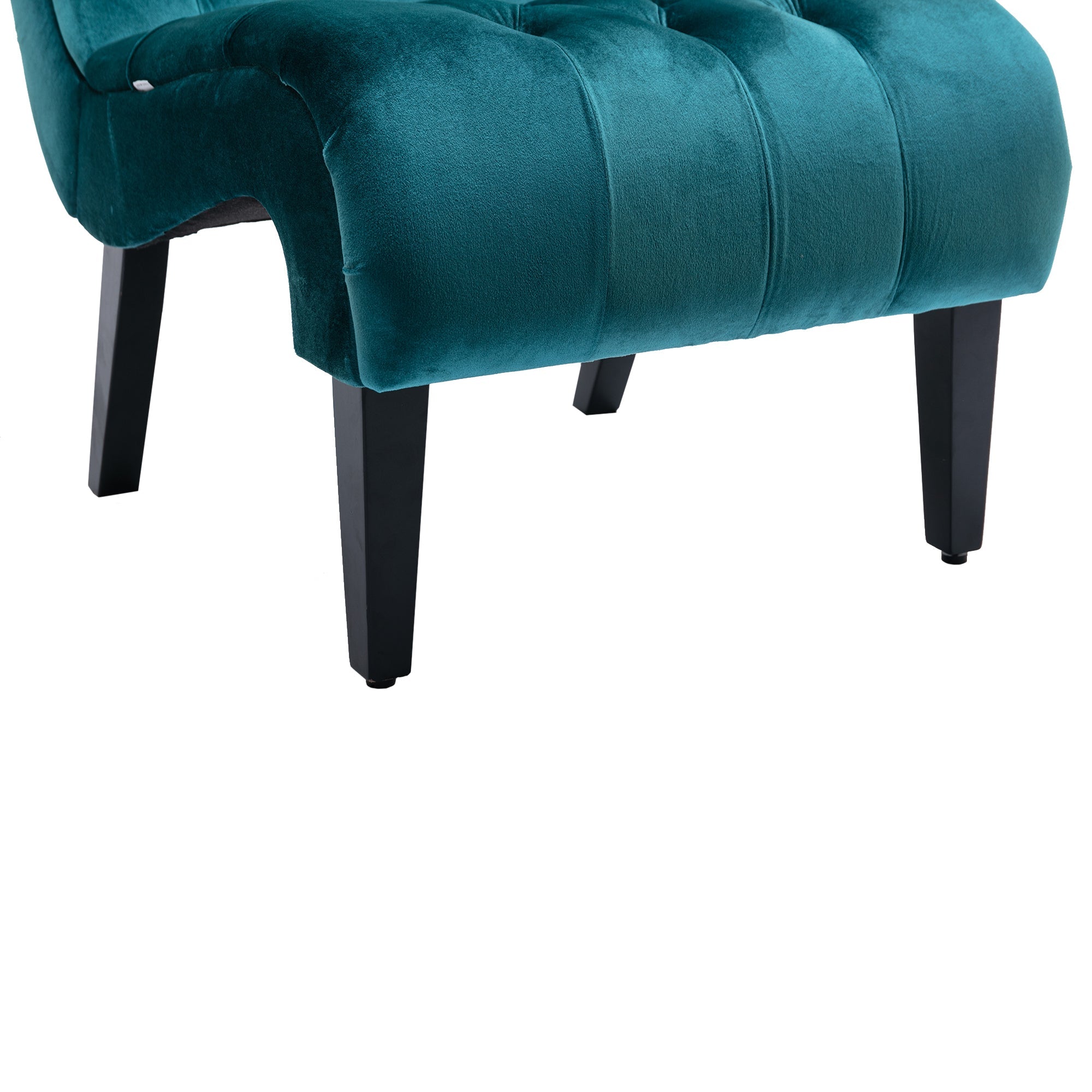 Chair, Modern Velvet Armless Accent Living Room Chair / Leisure