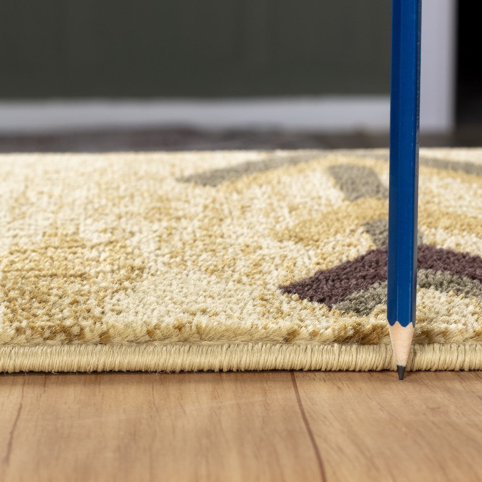 Rug, Tribe Cream 2 ft. x 3 ft. Southwest Area Rug