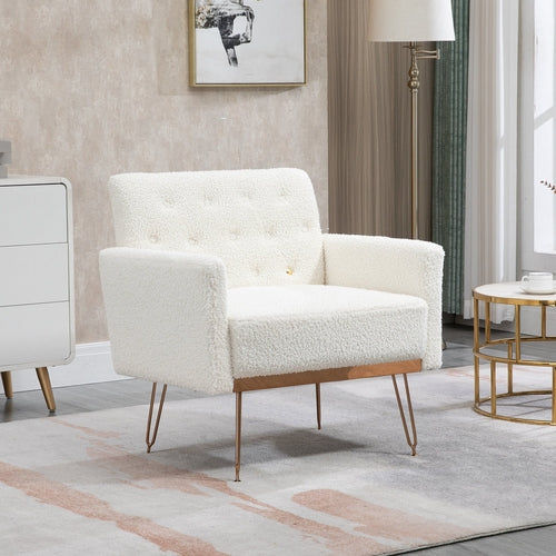 Chair, Armchair Single Sofa Modern Tufted Upholstered Side Reading Chairs