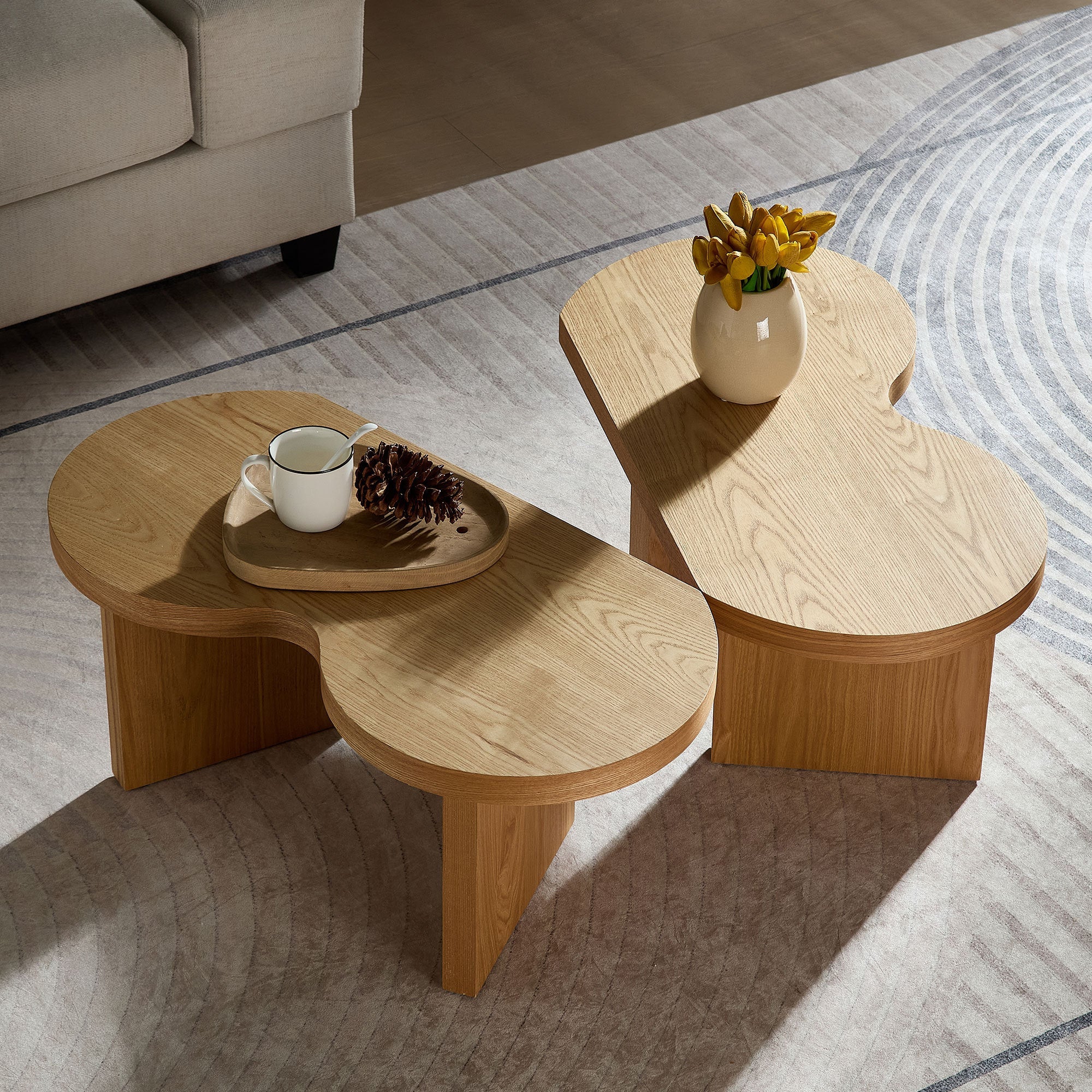 Table, Modern Butterfly MDF Coffee Table, Used In Living Rooms, Bedrooms,