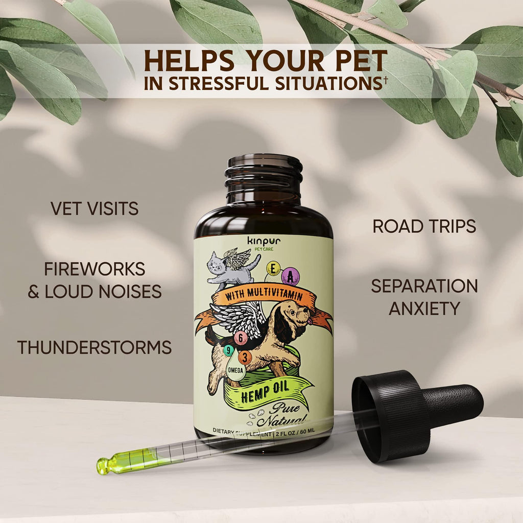 Dogs and Cats, Pet Hemp Oil   Cat and Dog Calming