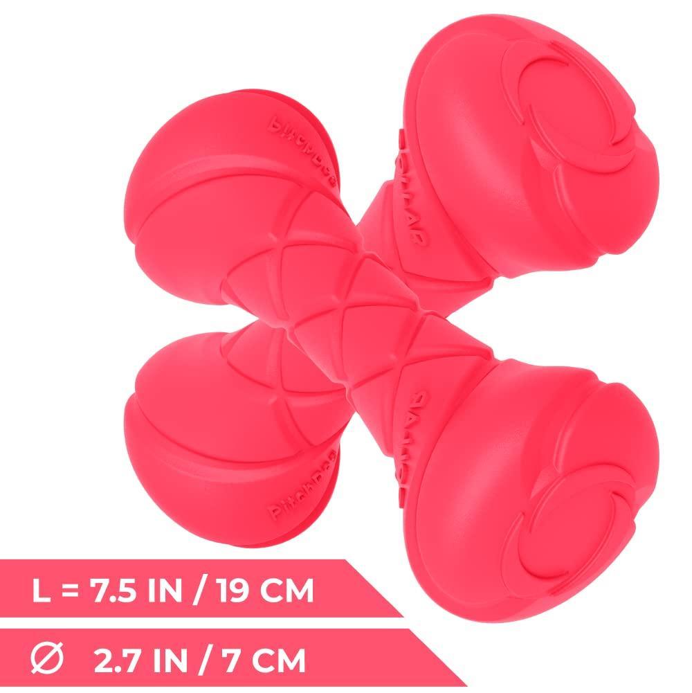 Dog Toy, Dumbbell Dog Fetch Toy   Outdoor Barbell Dog Toy for Small Medium and
