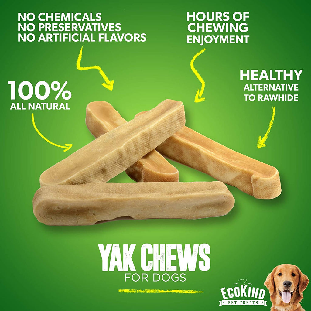 Dog Treats, Gold Yak Chews for Small Dogs (4 - 75 sticks)