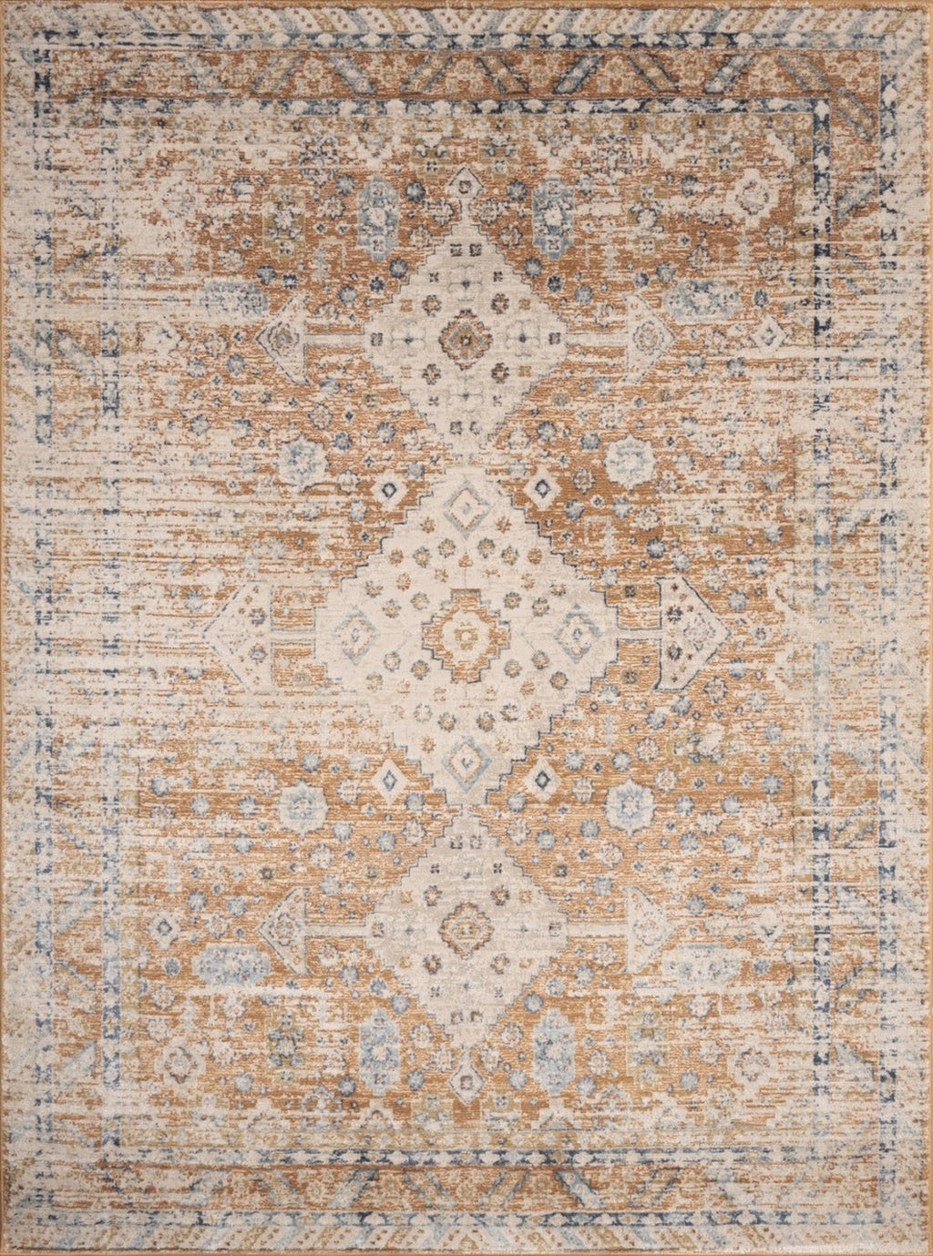 Rug, Noble GC_GEN7004 Rust 2 ft. x 3 ft. Area Rug