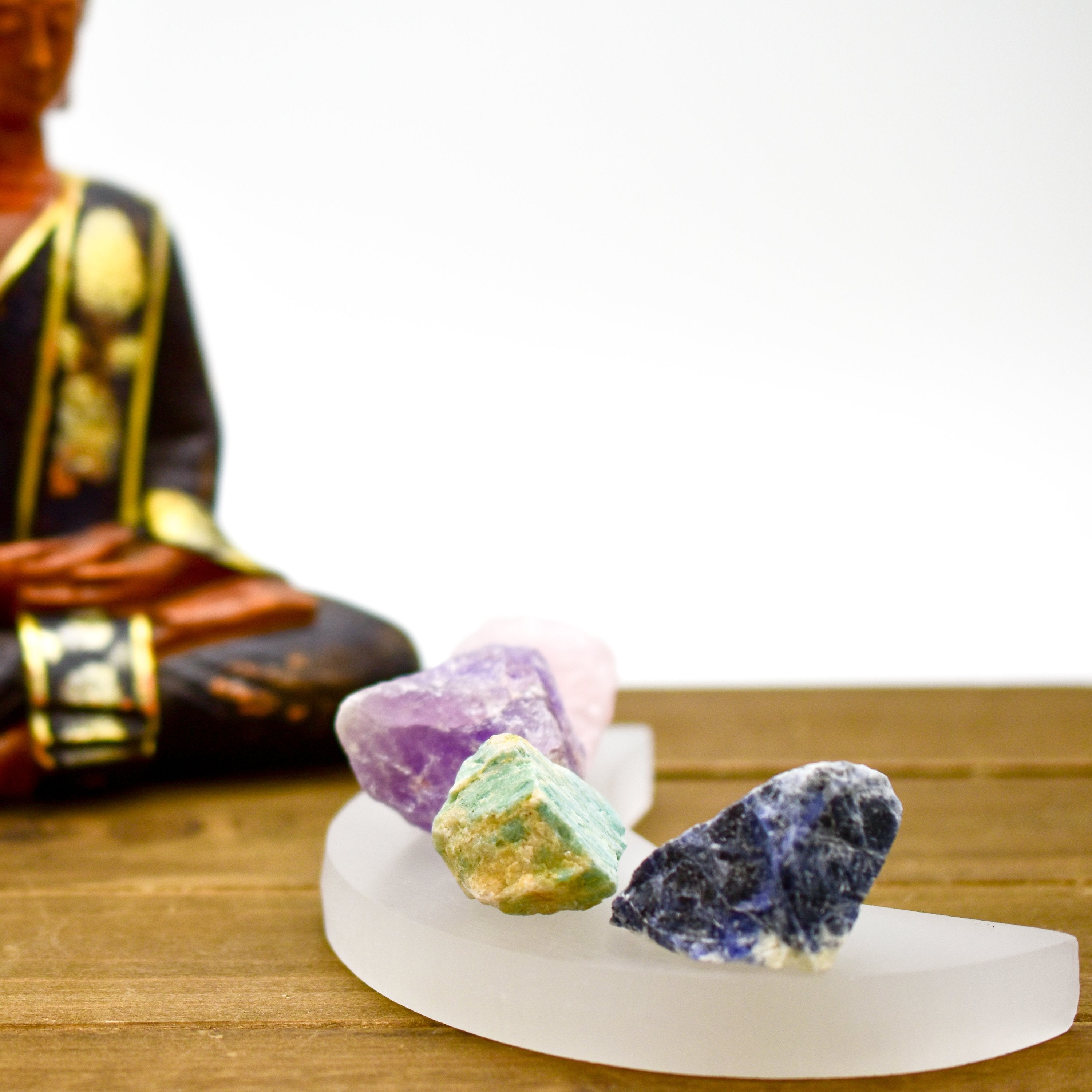 Charging Plate, Selenite Crescent Moon