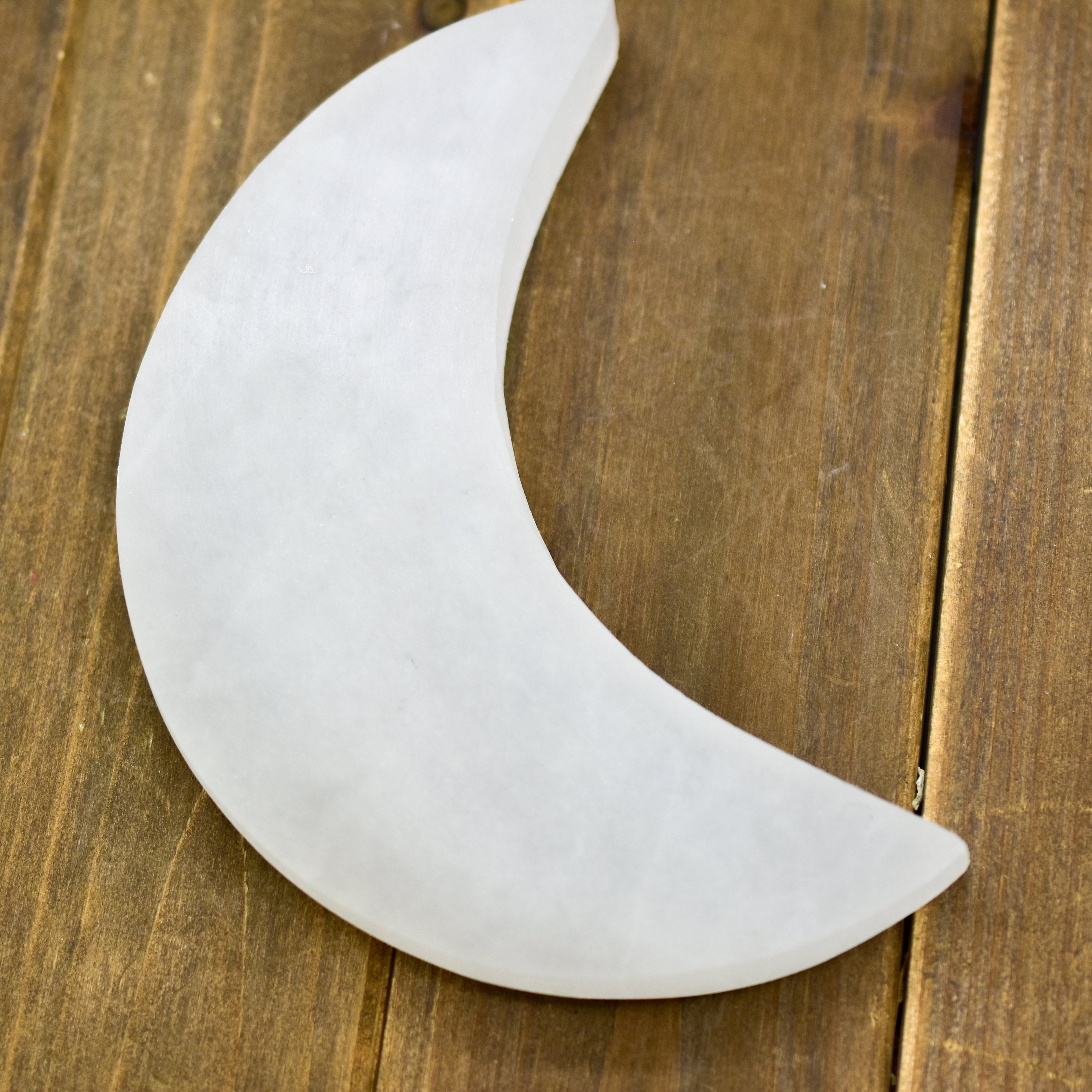 Charging Plate, Selenite Crescent Moon