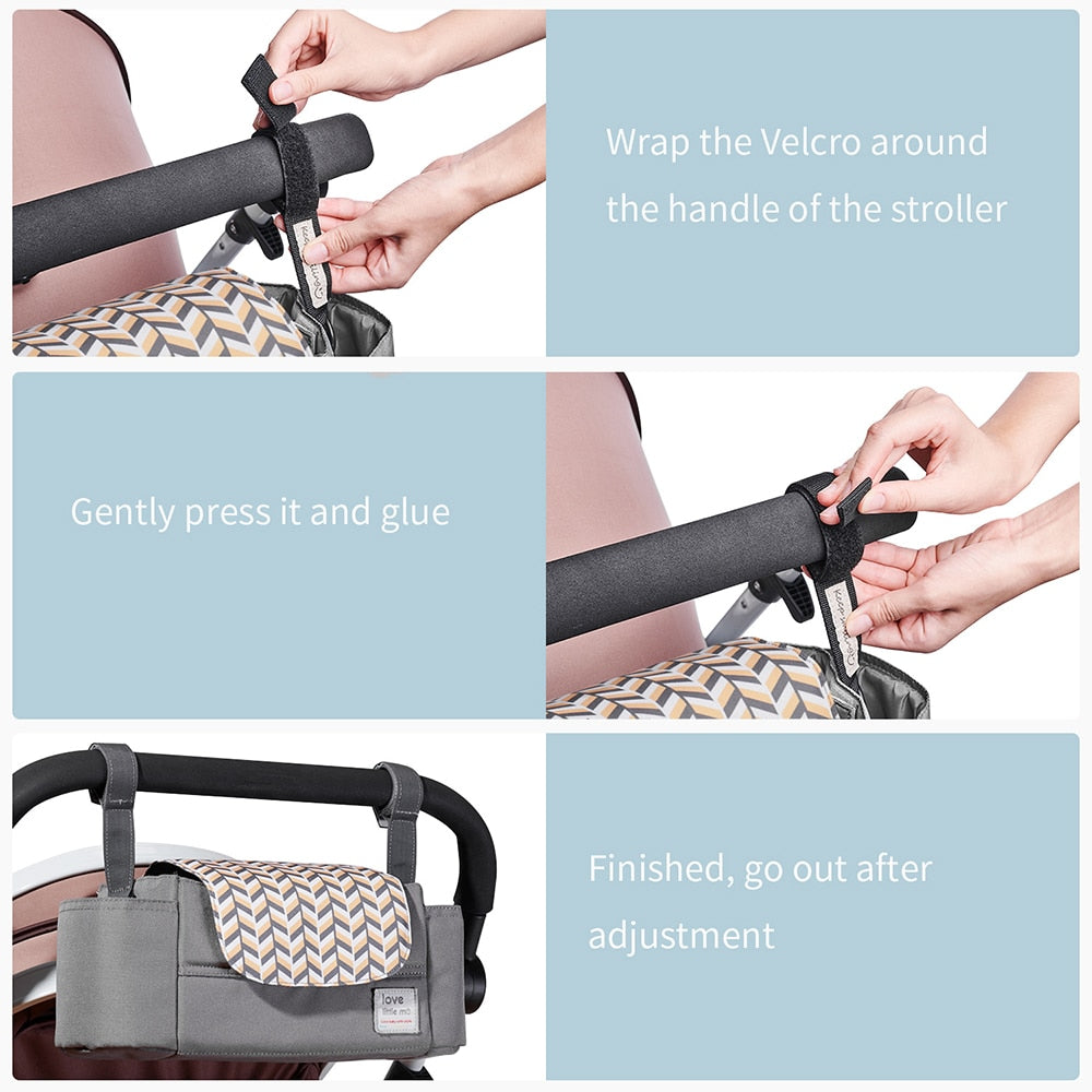 Baby Stroller High Capacity Stroller Organizer