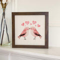 Framed Sign, Love Birds - Valentine's Day