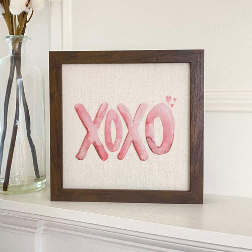 Framed Sign, XOXO - Valentine's Day
