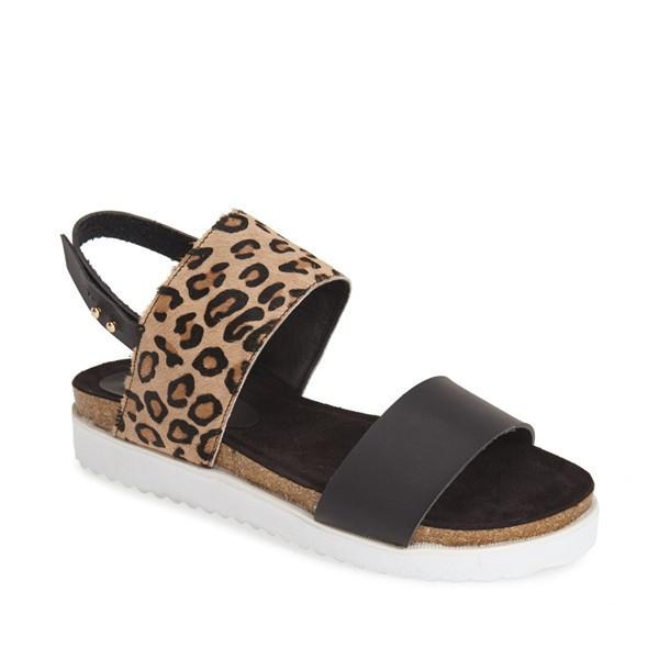 Women's Sandals, JOLLEEN Leather Print