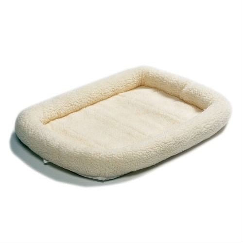 Dog Bed, 36 x 23 inch Synthetic Sheepskin Fleece Dog Bed - Medium size Dogs