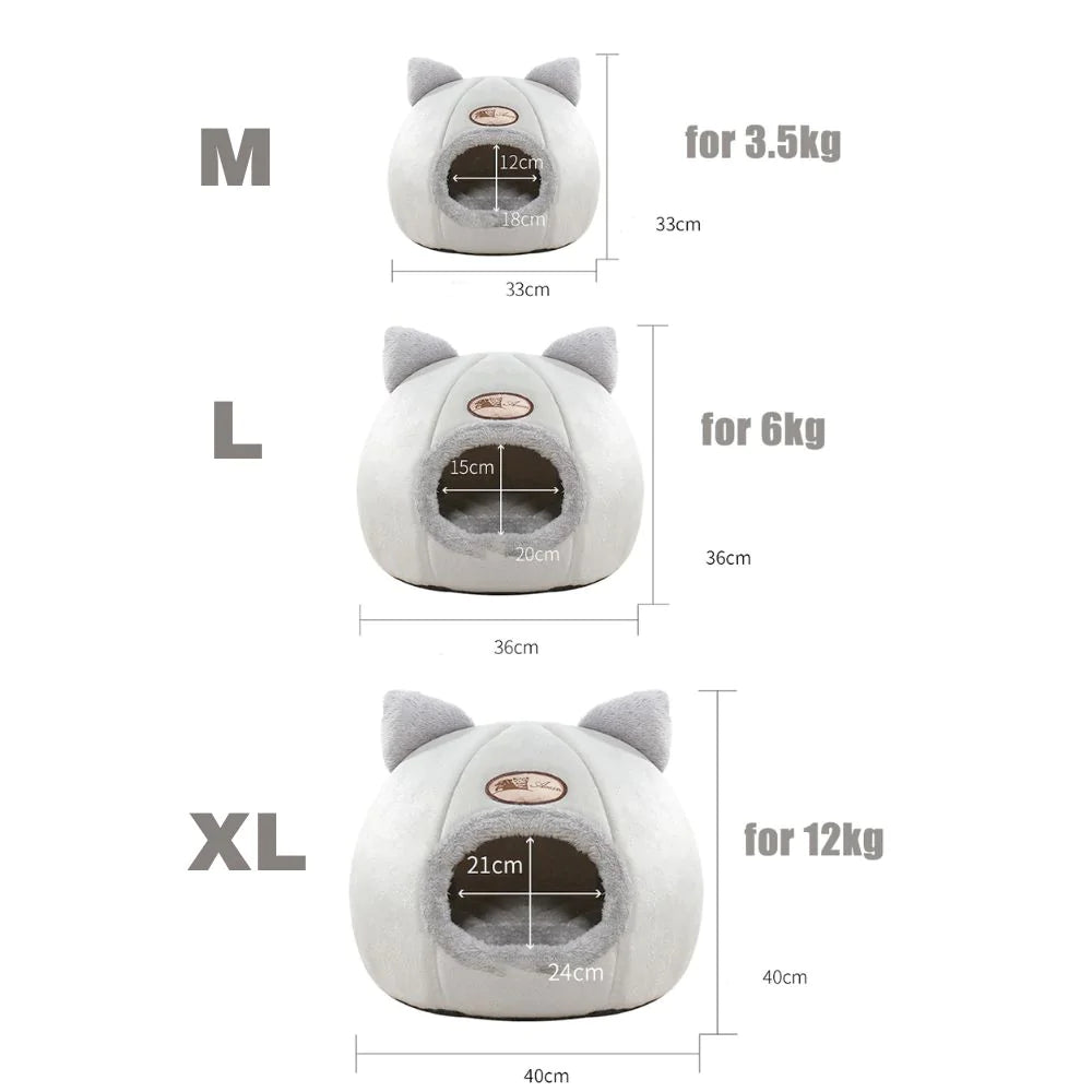 Cat/Pet, Cozy 2-In-1 Pet House Bed