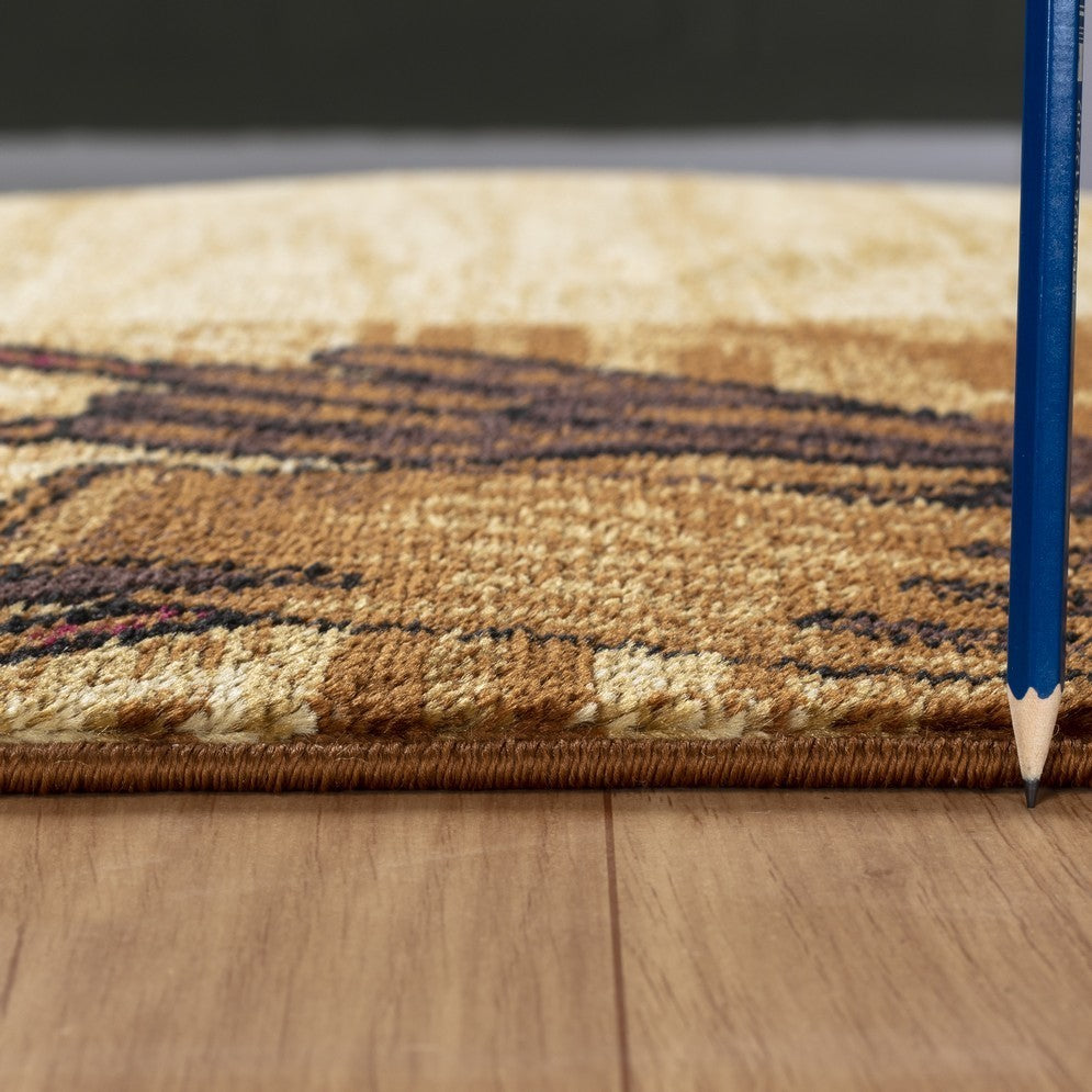 Rug, Tribes GC_YLS4011 Beige 5 ft. 3 in. x 7 ft. 3 in. Southwest Area Rug
