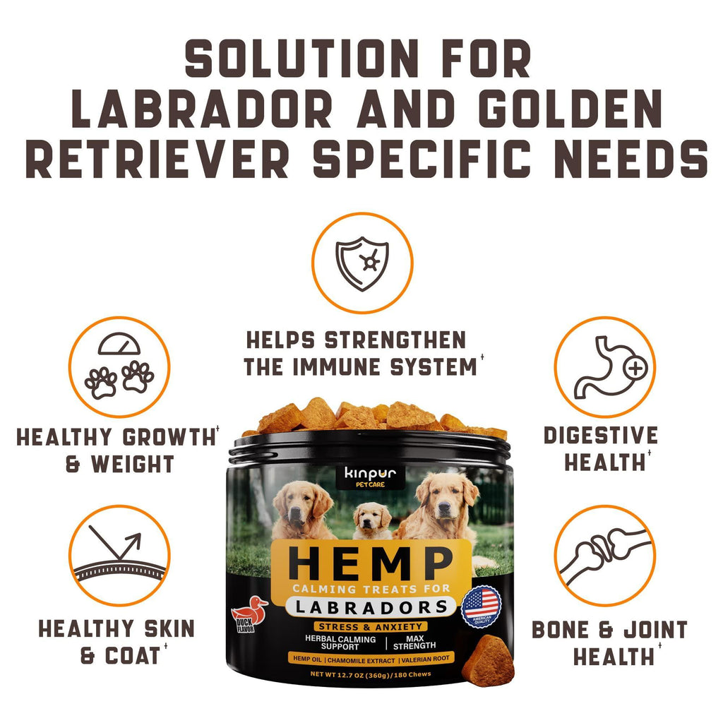 Dog Chews, Calming Chews for Dogs with Valerian Root and Hemp Oil   Aid