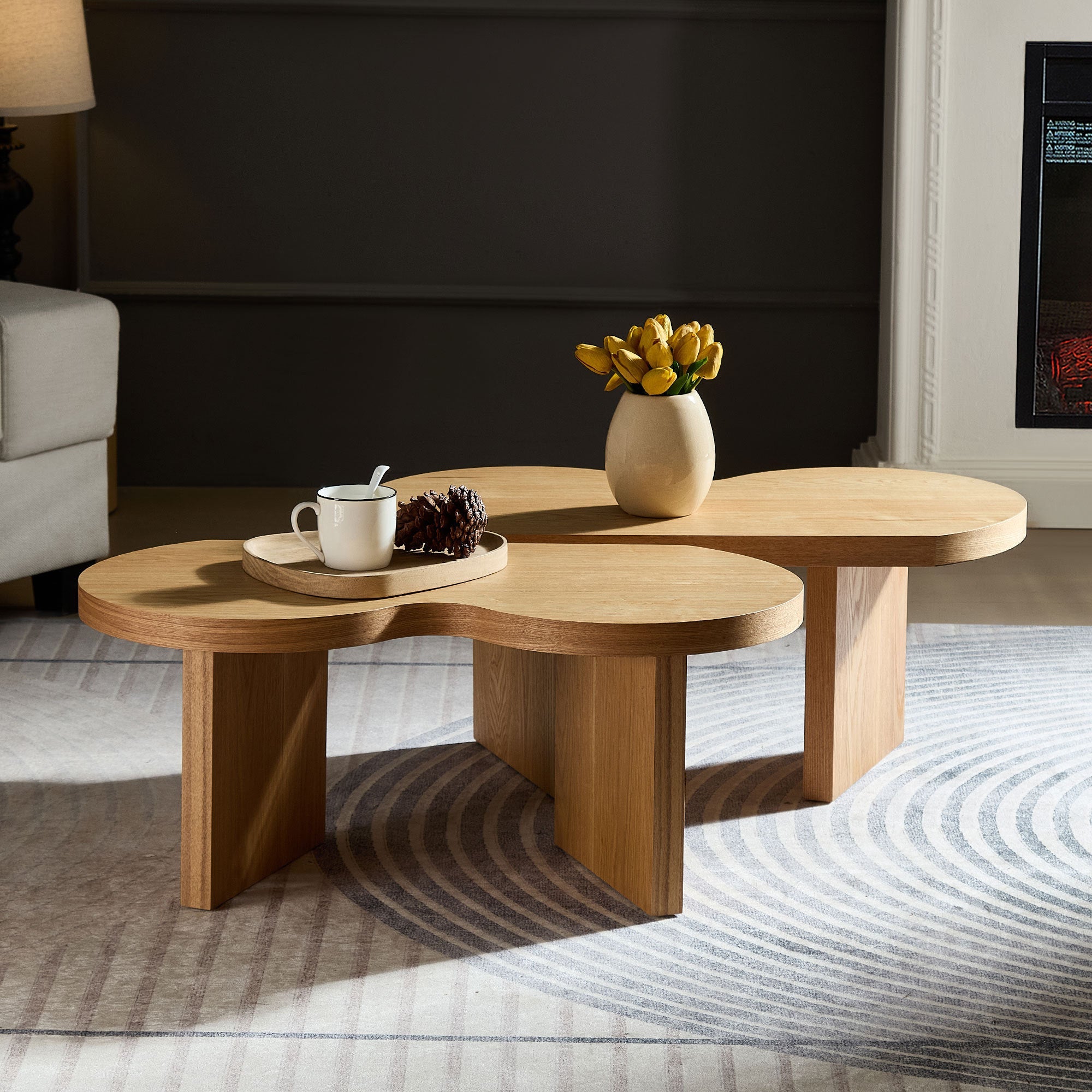 Table, Modern Butterfly MDF Coffee Table, Used In Living Rooms, Bedrooms,