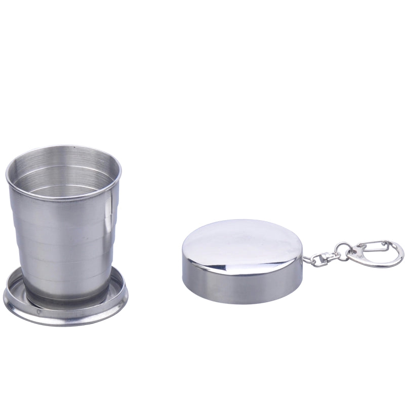 Cup, Camping, Stainless Steel Collapsible Cup