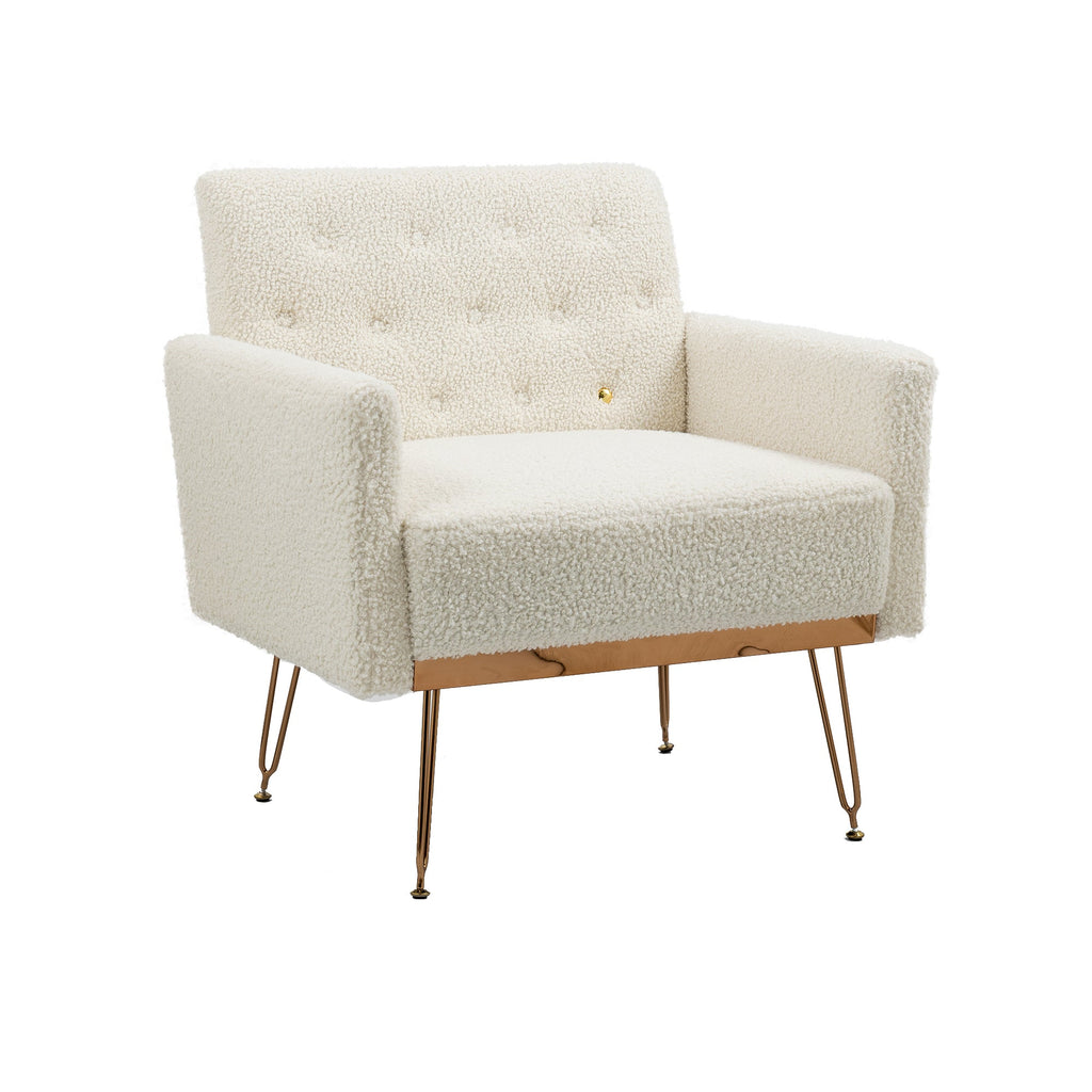 Chair, Armchair Single Sofa Modern Tufted Upholstered Side Reading Chairs