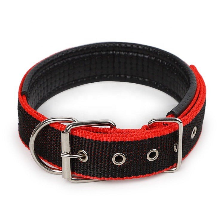 Dog Collar, Durable in - Red/Black