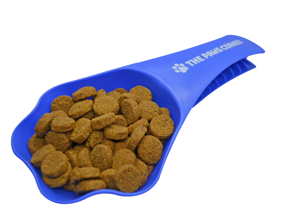 Scoop, 2in1 Paw-shaped Durable and Sturdy Pet Food Scoop/Clip (1 cup)