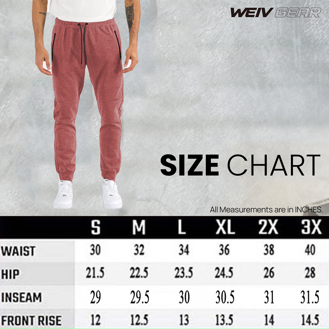 MEN'S SWEATPANTS, HEATHERED COTTON SWEATS