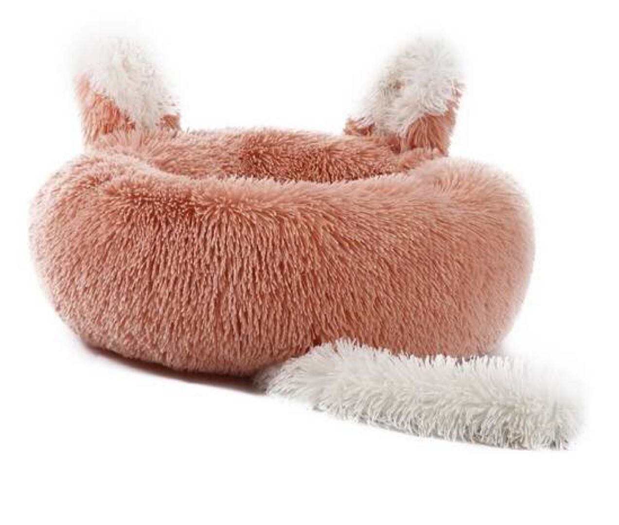 Cat Bed, FAST SHIPPING Plush Pet Bed with Ears and Tail for Cats and Small Dogs