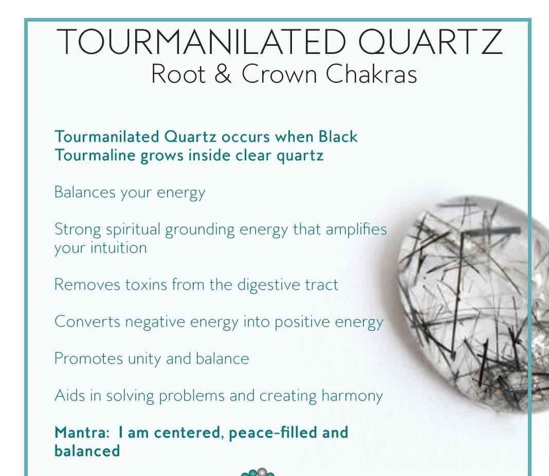 Bracelet, Black Tourmaline Quartz Stretch, Natural Crystals & Handmade!