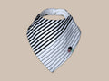 Baby, BLACK + WHITE STRIPED | Premium Plus Baby Bandana Bib (organic cotton)