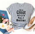Women's Tshirt, Life Is Great Dogs Make It Better