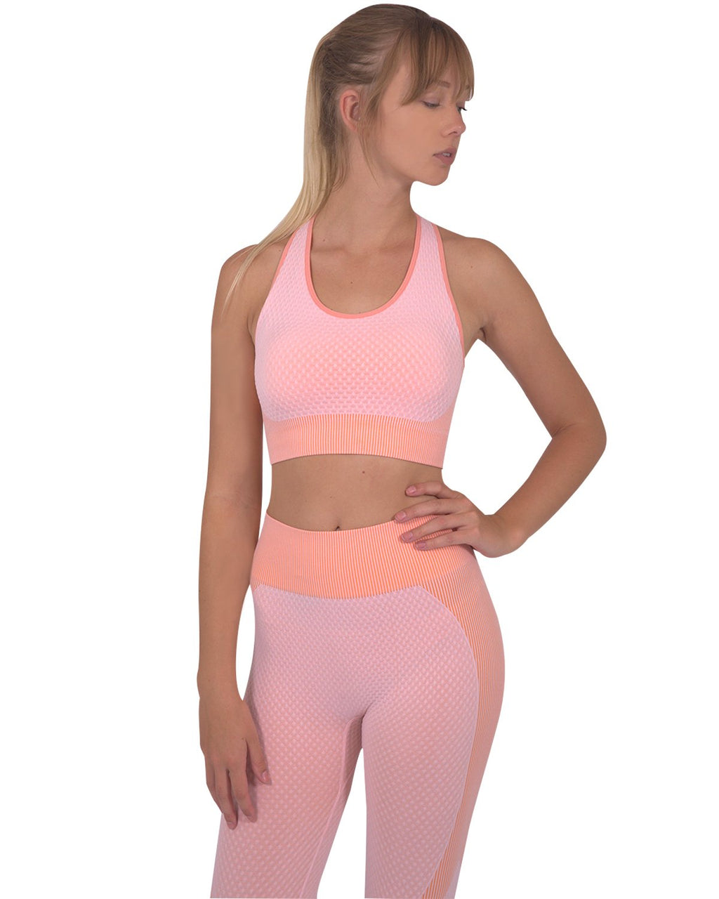 Women's Sports Bra,Trois Brand, Seamless - Pink