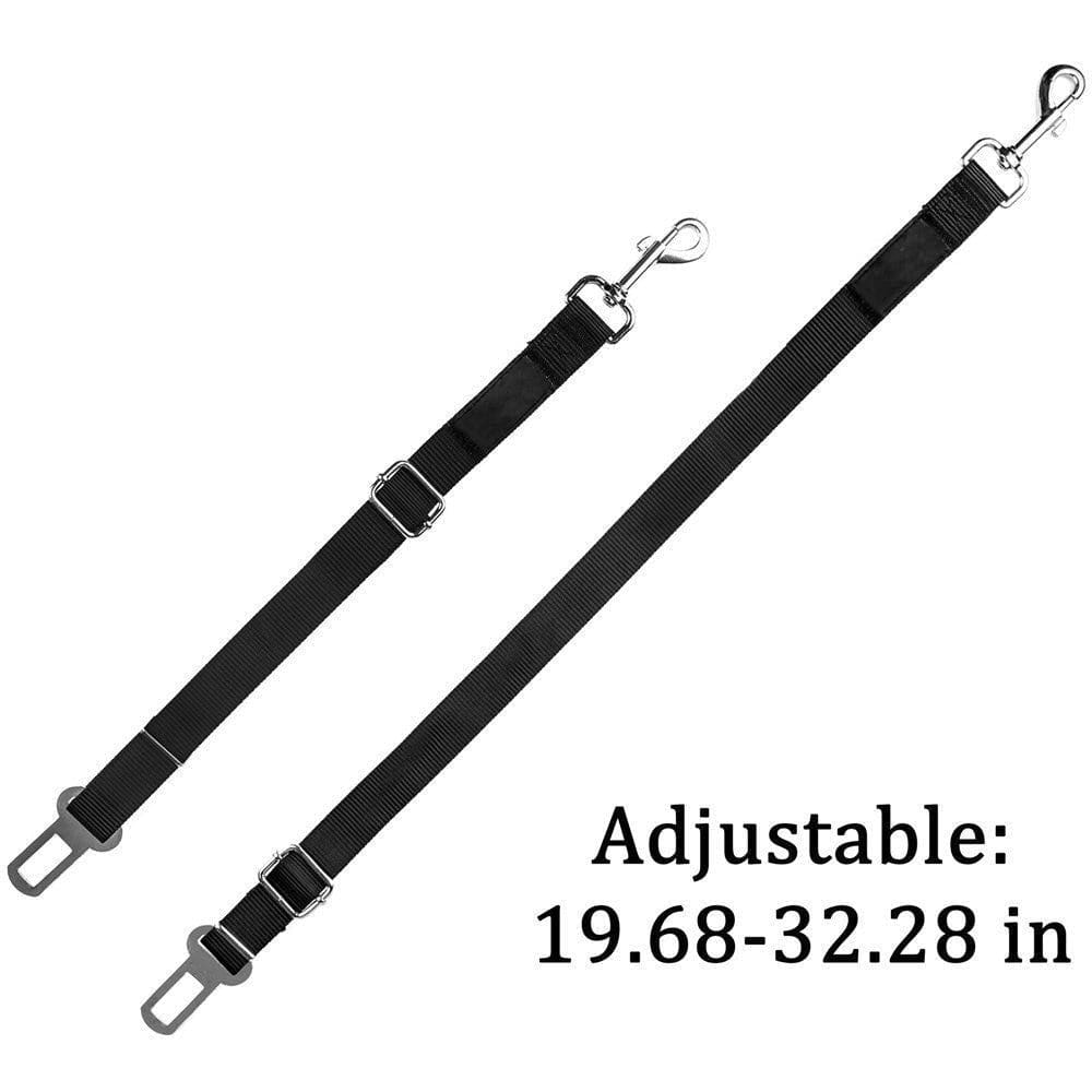 Dog Harness Car SUV Seatbelt Connector Restrain Adjustable, 2 pack