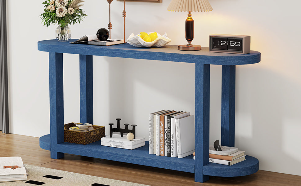 Table, Modern Minimalist Ash Veneer Entryway Table with Streamlined Desktop