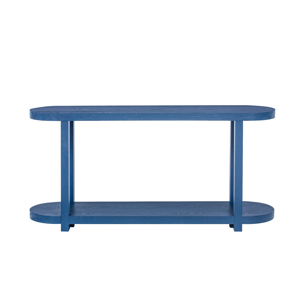 Table, Modern Minimalist Ash Veneer Entryway Table with Streamlined Desktop