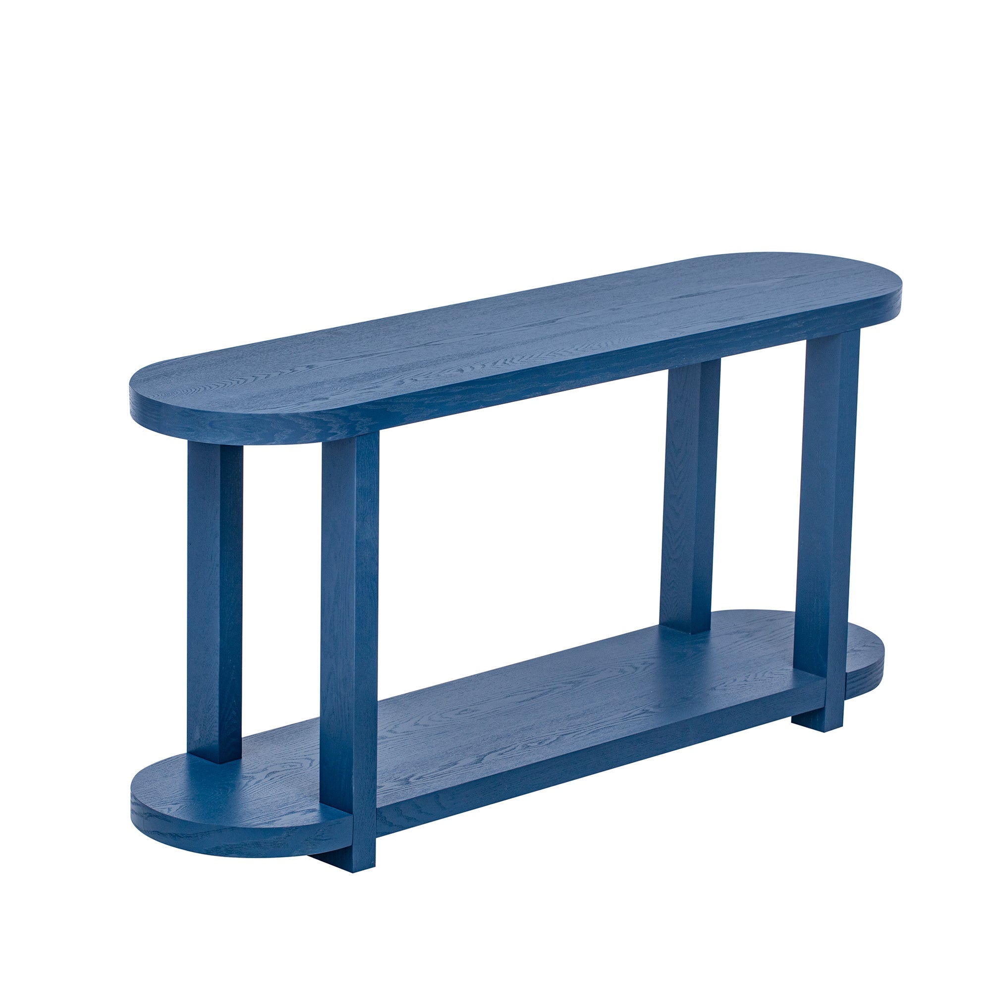 Table, Modern Minimalist Ash Veneer Entryway Table with Streamlined Desktop